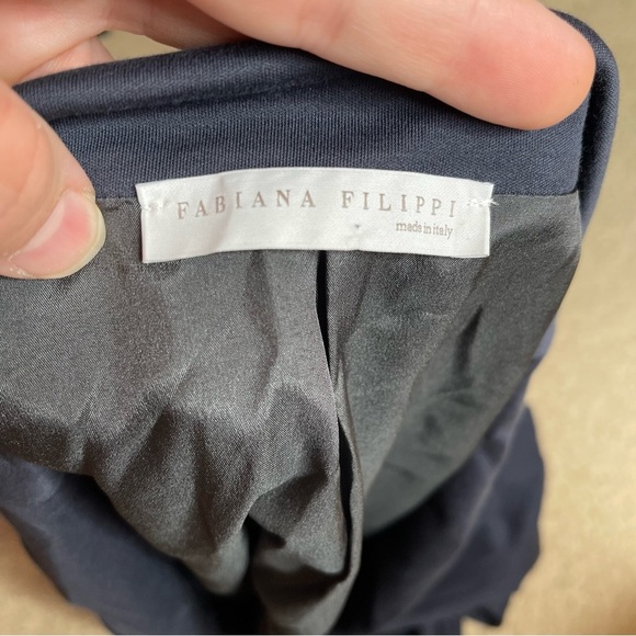 Fabiana Filippi Navy Button Vest - Picture 4 of 5